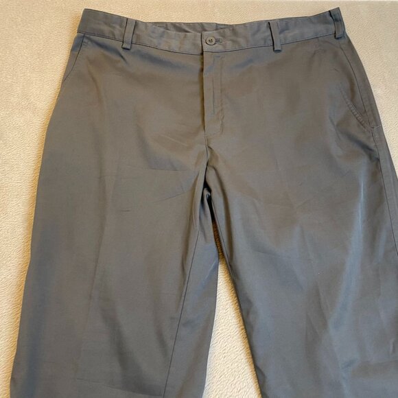 Nike Golf Mens Pants 34x34 Dri-Fit Gray Flat Front Lightweight Casual - Picture 7 of 10